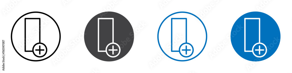 Add column icon flat editable icon mark set. Add column icon flat editable icon mark set.