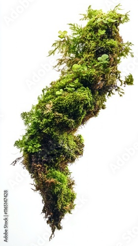 Intricate Green Moss Cluster: A Lush Nature Detail photo