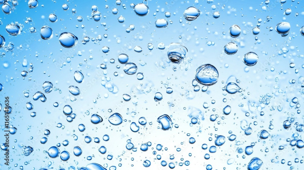 Abstract air bubbles on a light blue background, representing cleanliness and hygiene, with an emphasis on freshness and purity. Abstract air bubbles on a light blue background, representing cleanliness and hygiene, with an emphasis on freshness and purity.