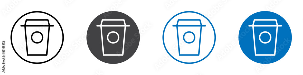 Drink icon flat editable icon mark set. Drink icon flat editable icon mark set.