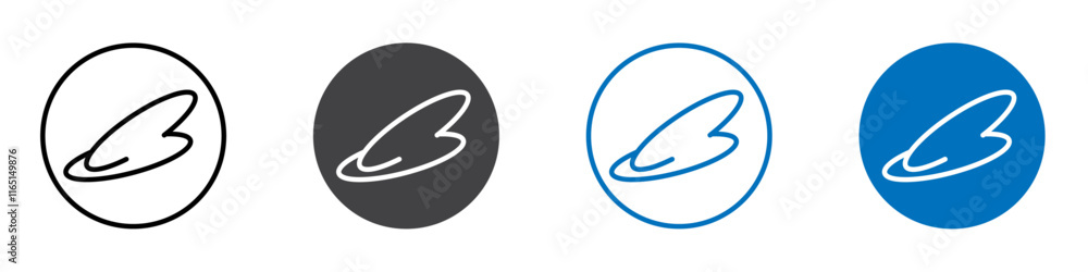 E aval icon flat editable icon mark set. E aval icon flat editable icon mark set.