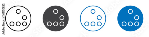 Glider icon flat editable icon mark set.