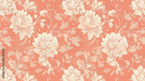 peach seamless pattern wallpaper