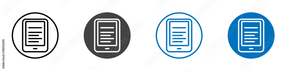 Kindle icon flat editable icon mark set. Kindle icon flat editable icon mark set.