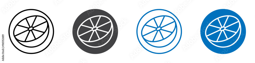 Orange icon flat editable icon mark set. Orange icon flat editable icon mark set.