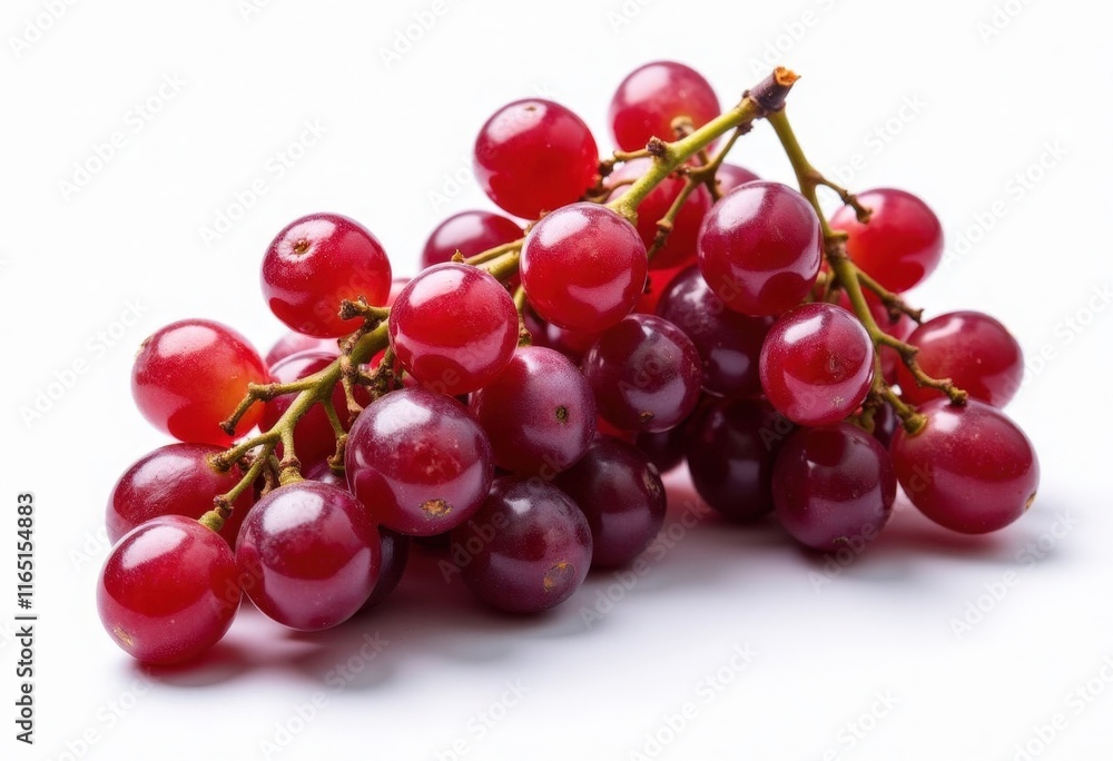 Bunch of red grapes on a white background Bunch of red grapes on a white background