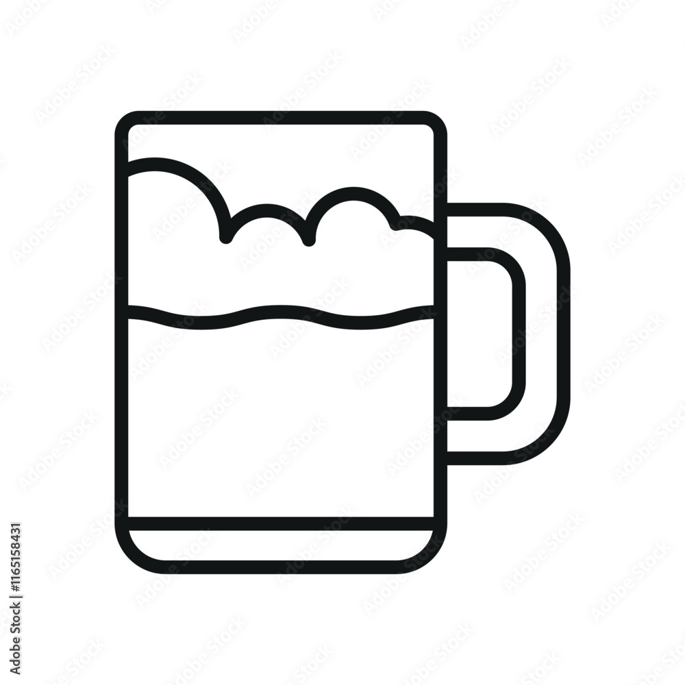 Beer Drink Icon showcases a classic and inviting style, ideal for highlighting happy hour promotions, beer brands, or social gatherings. Beer Drink Icon showcases a classic and inviting style, ideal for highlighting happy hour promotions, beer brands, or social gatherings.