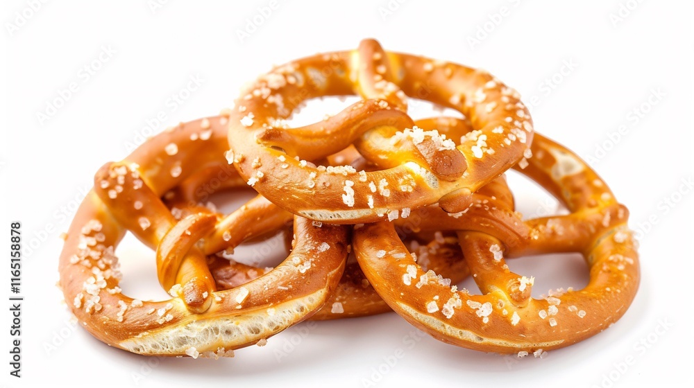 Delicious Golden Brown Pretzels, Crispy and Salty Delicious Golden Brown Pretzels, Crispy and Salty