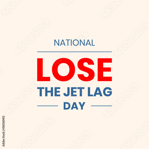 National Lose the Jet Lag Day