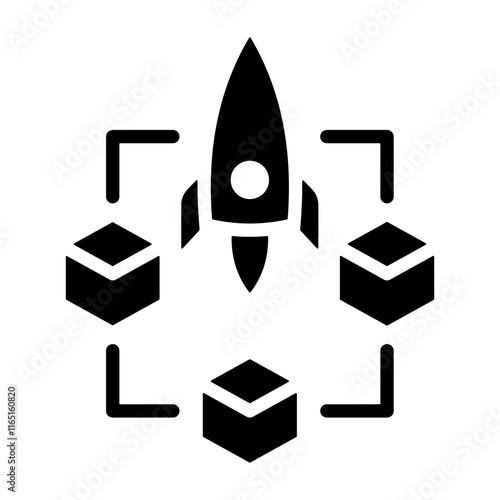 Blockchain Startup Icon