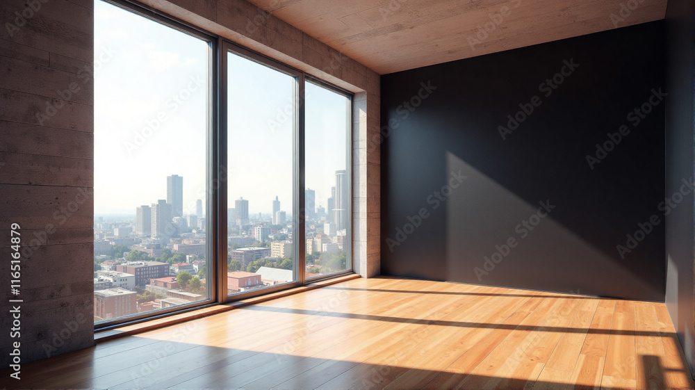 Fototapeta premium empty room with window
