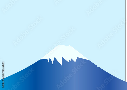 日本の象徴世界遺産富士山のベクターイラスト