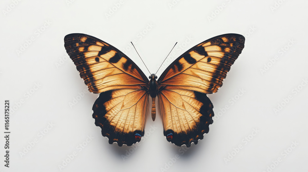 Fototapeta premium butterfly on white background 