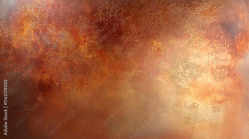 Obraz premium A textured copper surface, hinting at aged metal with its patina