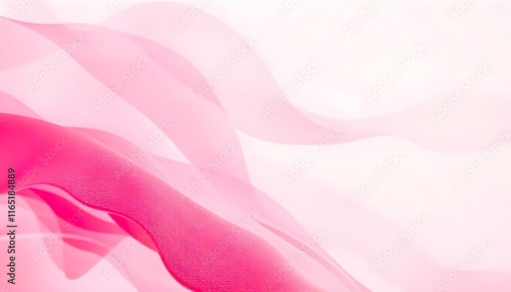 Fototapeta premium Pink Fabric Abstract: Soft, Flowing Curves in a Delicate, Romantic Style