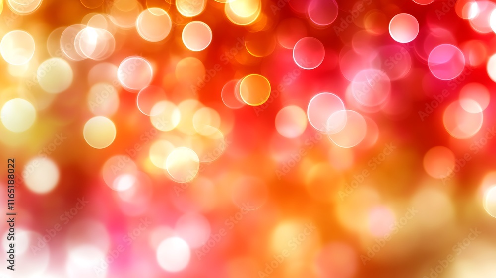 Abstract Red Orange and Yellow Bokeh Lights Background Abstract Red Orange and Yellow Bokeh Lights Background