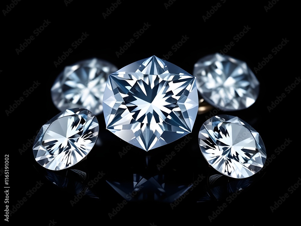 diamond on black background diamond on black background