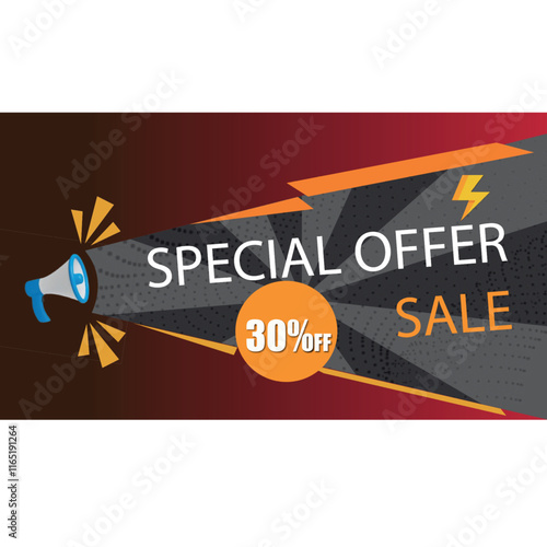 Colorful Big Sale Promotional Banner – Off Discount Ad Design