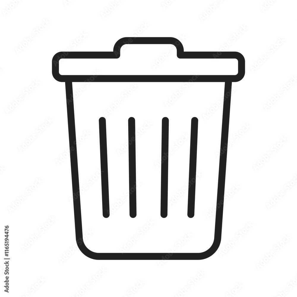 Recycling Bin icon vector image. Suitable for mobile apps, web apps and print media. Recycling Bin icon vector image. Suitable for mobile apps, web apps and print media.