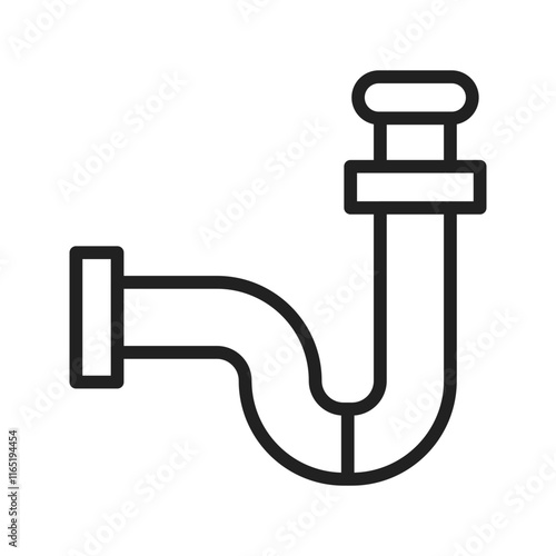 Pipe icon vector image. Suitable for mobile apps, web apps and print media.