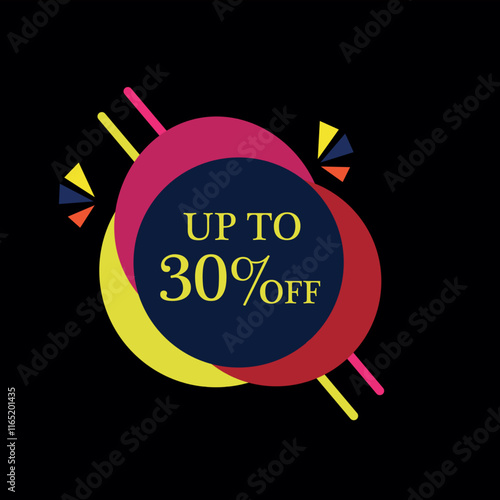 Colorful Big Sale Promotional Banner – Off Discount Ad Design