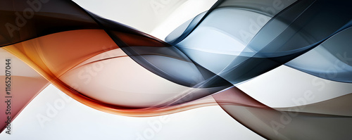 Abstract Swirling Color Waves, Fluid Dynamic Design, Intertwining Hues, Elegant Abstract Artwork, Smooth Curves & Graceful Motion