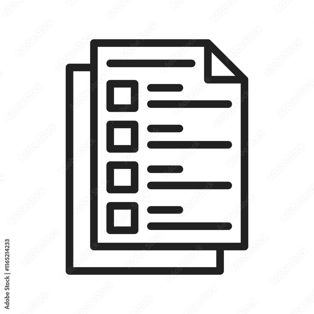 Document icon vector image. Suitable for mobile apps, web apps and print media. Document icon vector image. Suitable for mobile apps, web apps and print media.