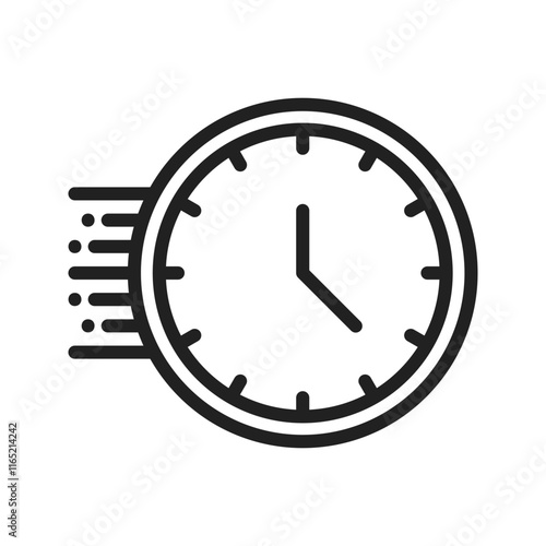 Deadline icon vector image. Suitable for mobile apps, web apps and print media.