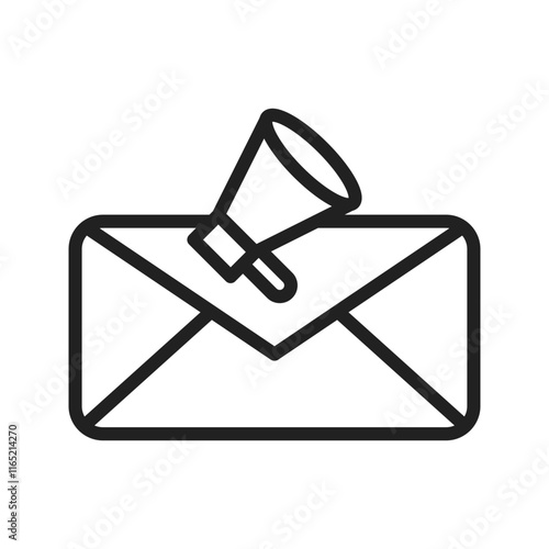 Email Marketing icon vector image. Suitable for mobile apps, web apps and print media.