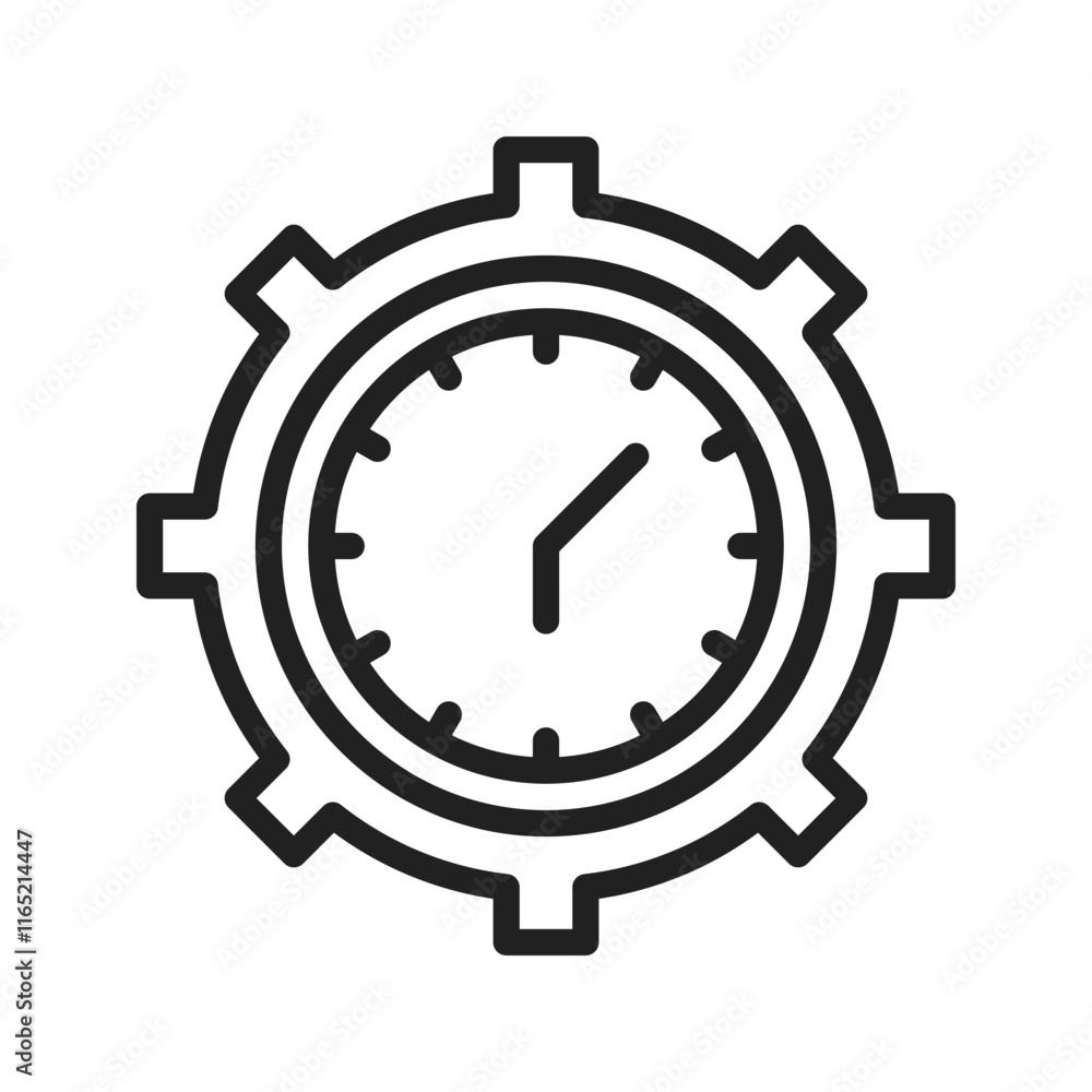 Time Management icon vector image. Suitable for mobile apps, web apps and print media. Time Management icon vector image. Suitable for mobile apps, web apps and print media.