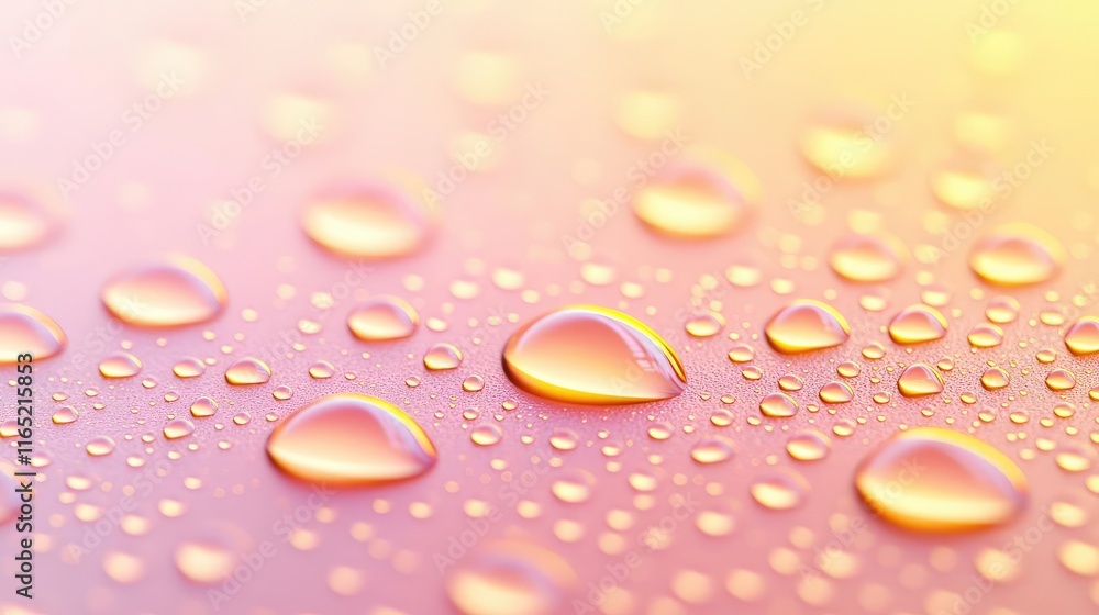 Droplets abstract background idea. Close-up of water droplets glistening on a soft, colorful surface, creating a serene mood. Droplets abstract background idea. Close-up of water droplets glistening on a soft, colorful surface, creating a serene mood.