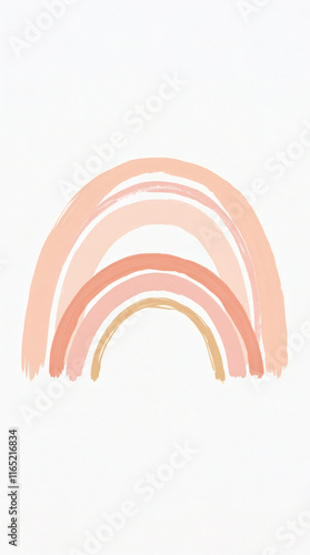 boho rainbow wallpaper phone hand drawn illustration of rainbow |  generative AI