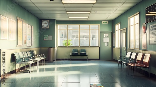 Vintage Hospital Waiting Room