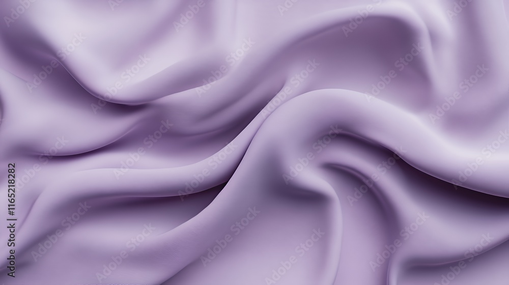 Obraz premium Lavender Fabric Draped Softly in Gentle Waves