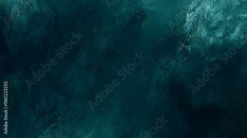 Abstract Teal Green Textured Paint Background