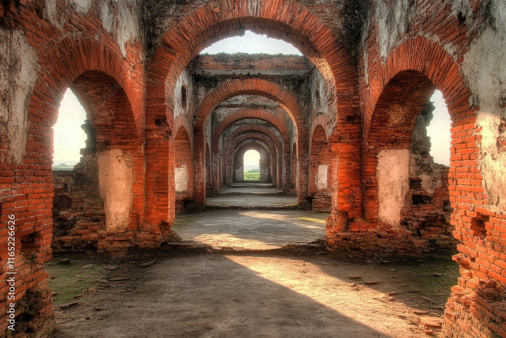 Fototapeta premium Ancient Brick Archway Ruins