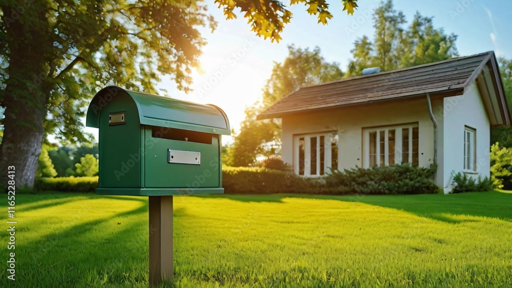Mailbox Birthday: Cheerful and Festive Mailbox Decorated for a Special Celebration in Bright Colors