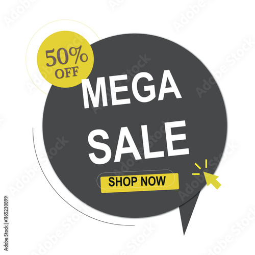Colorful Big Sale Promotional Banner – Off Discount Ad Design