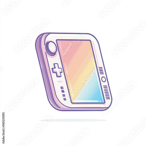 side view of a minimalist stick console game