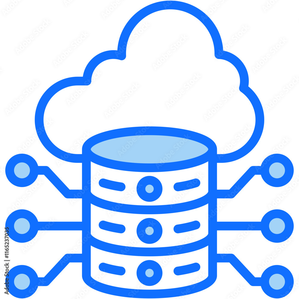 Cloud Database Icon Cloud Database Icon