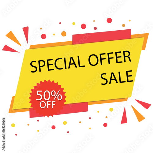 Colorful Big Sale Promotional Banner – Off Discount Ad Design