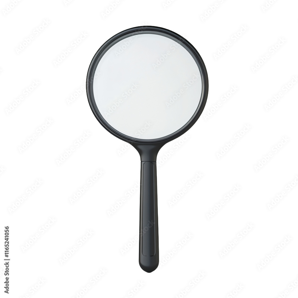 a magnifying glass on a white background a magnifying glass on a white background