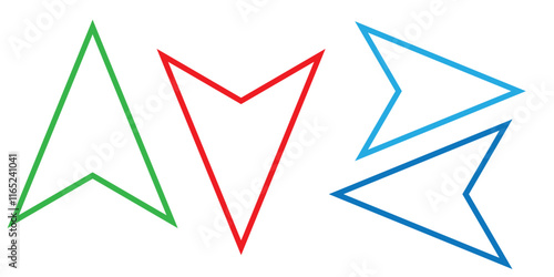 Up and down arrow icon in trendy style. Upward and downward sign symbol