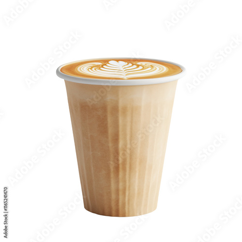 a cup of coffee with a latte on top