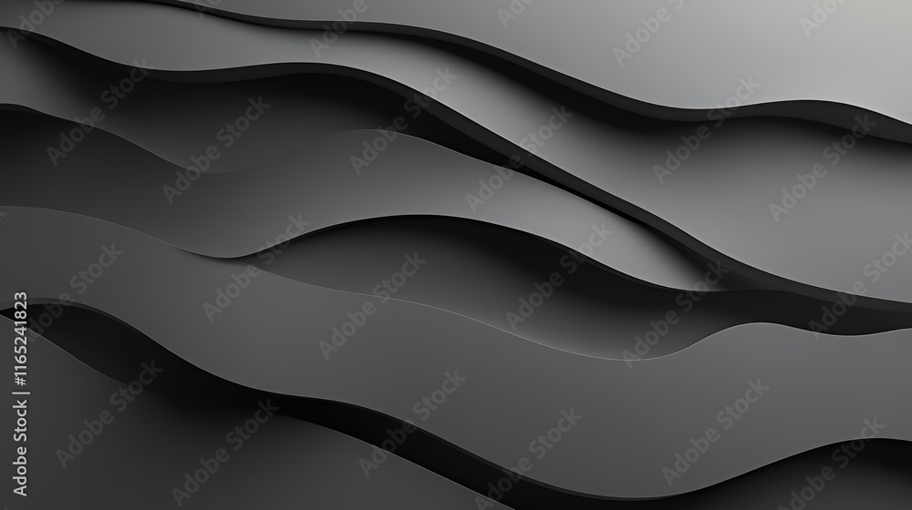 Abstract Gray Waves Curving Design Background Abstract Gray Waves Curving Design Background