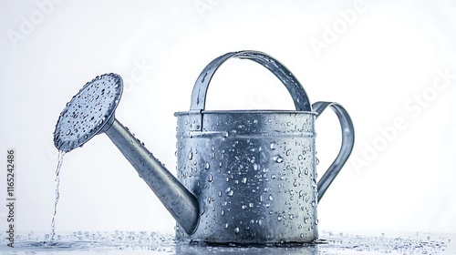 Wallpaper Mural Wet Metal Watering Can Pouring Water Torontodigital.ca