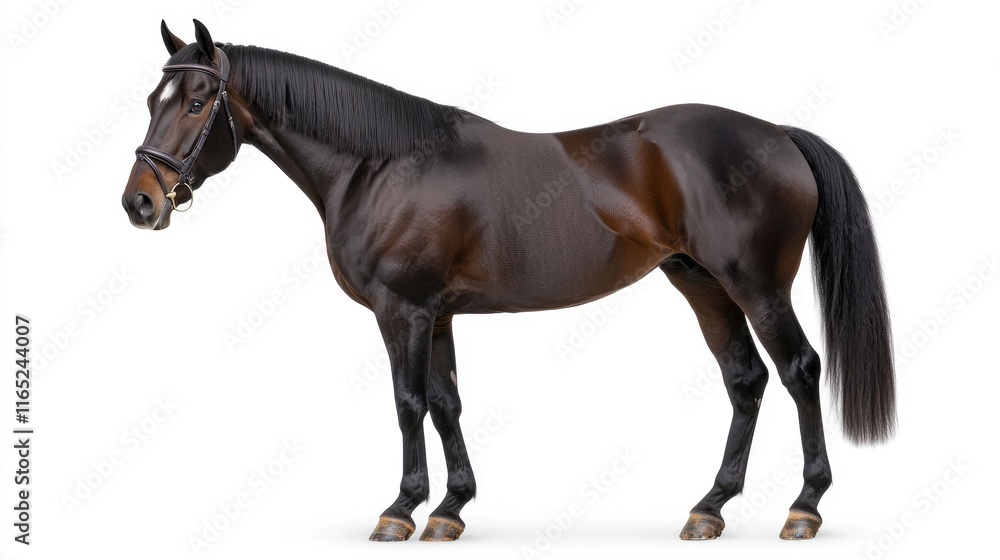 Elegant horse in studio environment horse portrait animal photography calm setting close-up view majestic beauty Elegant horse in studio environment horse portrait animal photography calm setting close-up view majestic beauty