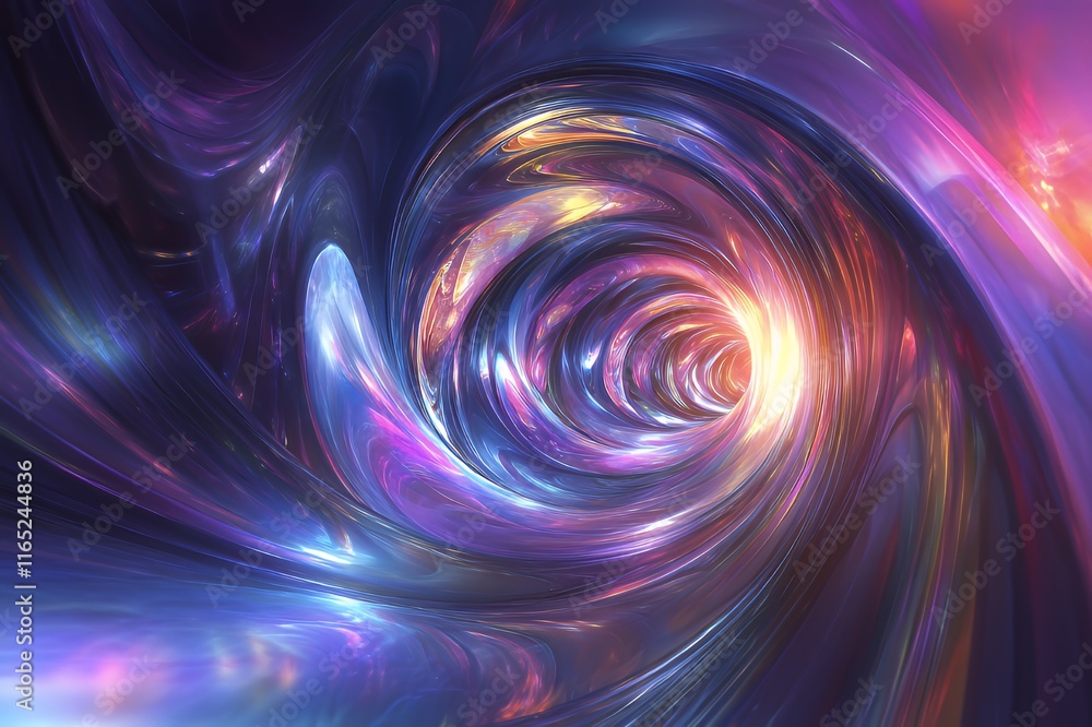 Abstract Swirling Nebula Cosmic Tunnel of Light Abstract Swirling Nebula Cosmic Tunnel of Light