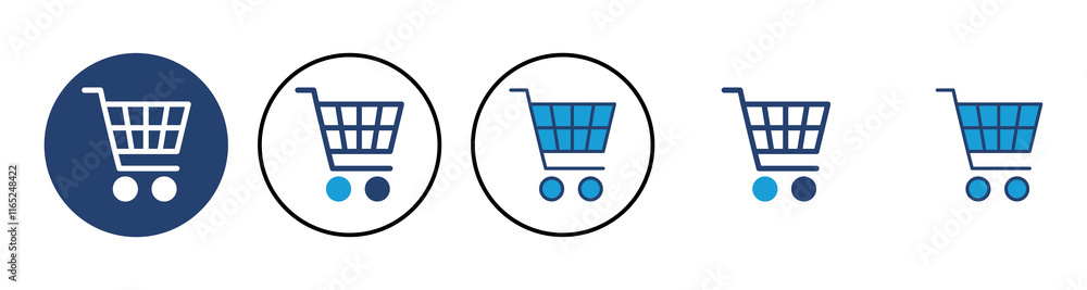 Shopping icon vector. Shopping cart icon. Trolley icon vector Shopping icon vector. Shopping cart icon. Trolley icon vector