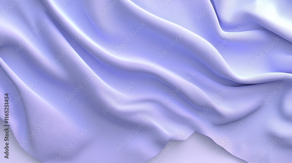 Fototapeta premium Draped Lavender Fabric Soft Gentle Waves Texture